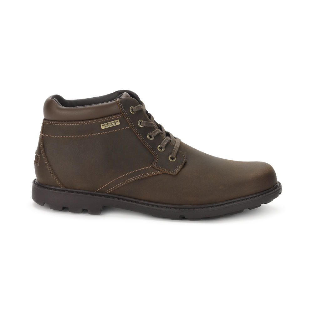 Rockport Mens Storm Surge Plain Toe - Boots Brown - JCU589430